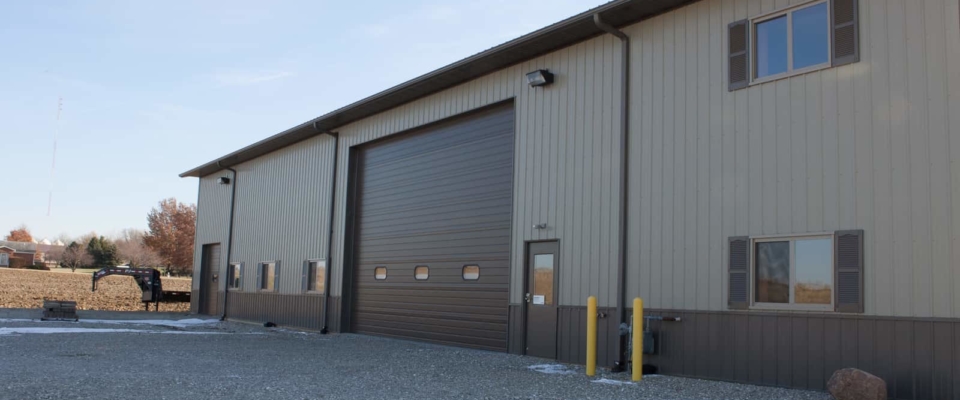 brown pole building seed commercial storage