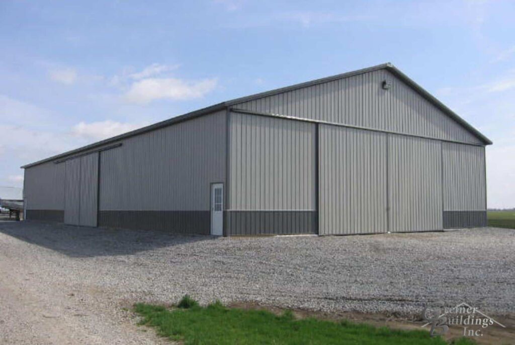 Iowa Pole Barn Machine Shed Illinois Pole Barn Machine Shed GB#3004 Bill Machine Shed-3-min