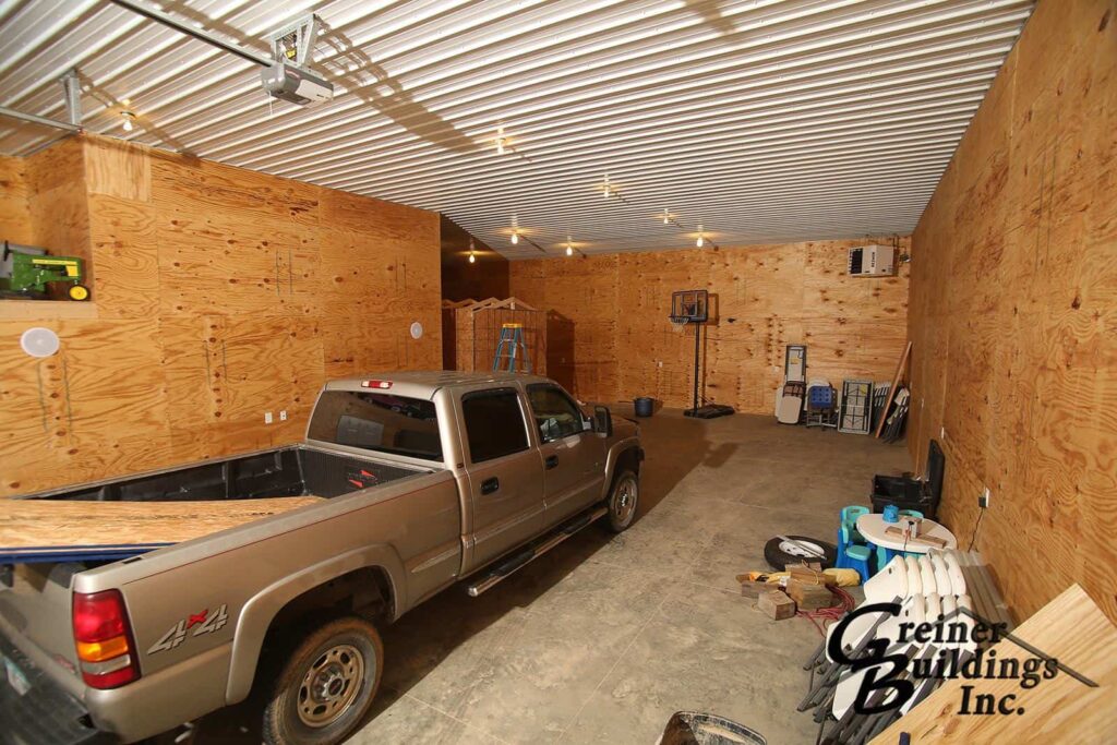 Shop Machine Shed Shome Man Cave Entry Wellman Kalona, Iowa built by Greiner Buildings