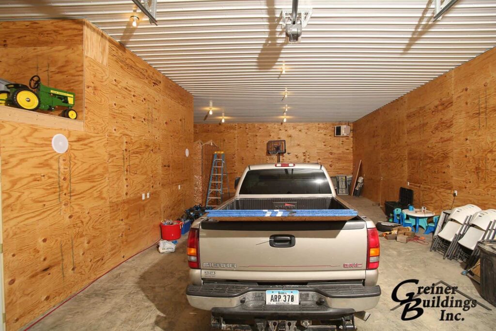Shop Machine Shed Shome Man Cave Entry Wellman Kalona, Iowa built by Greiner Buildings
