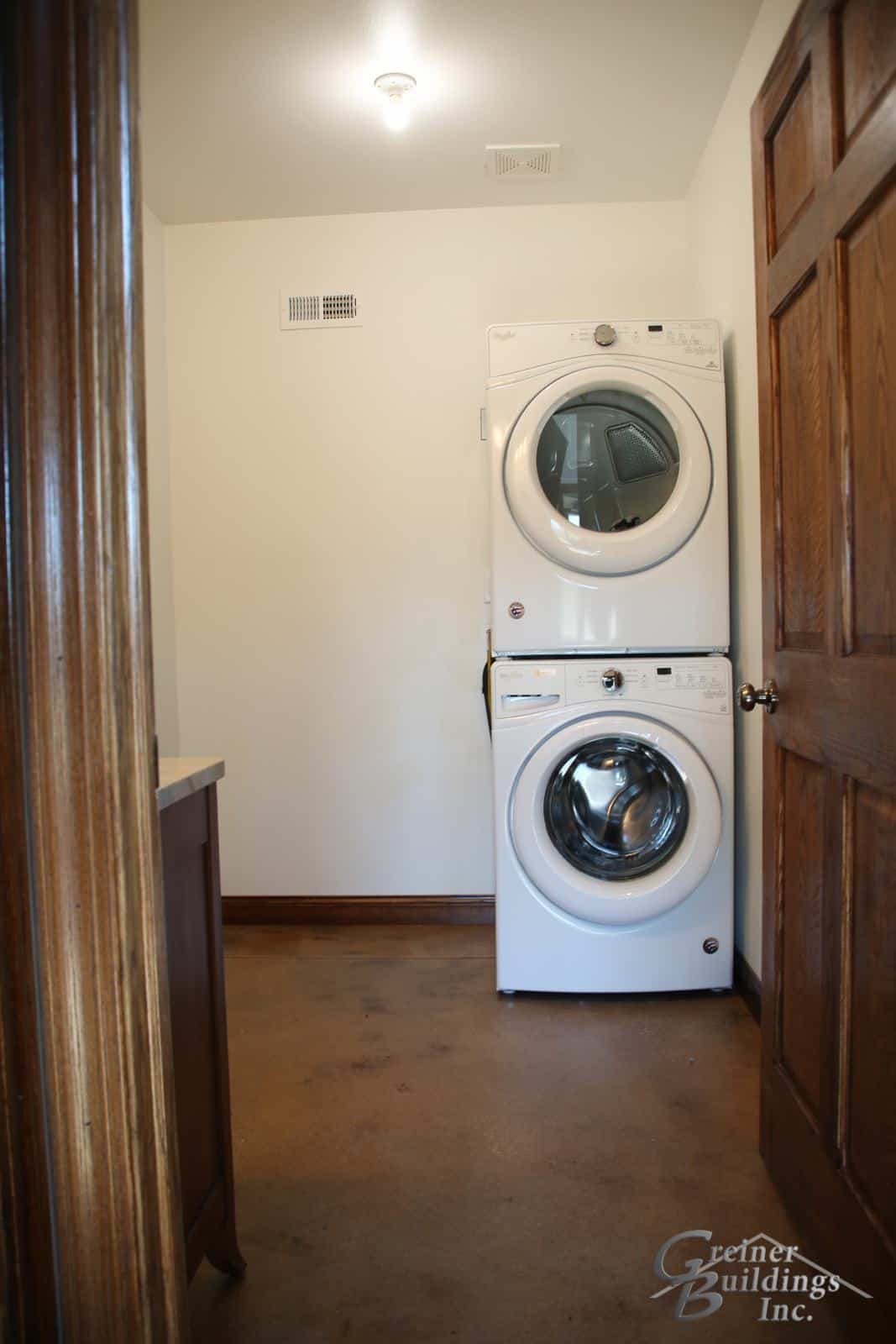 Shop Machine Shed Shome Man Cave Laundry Bath Muscatine, Iowa built by Greiner Buildings