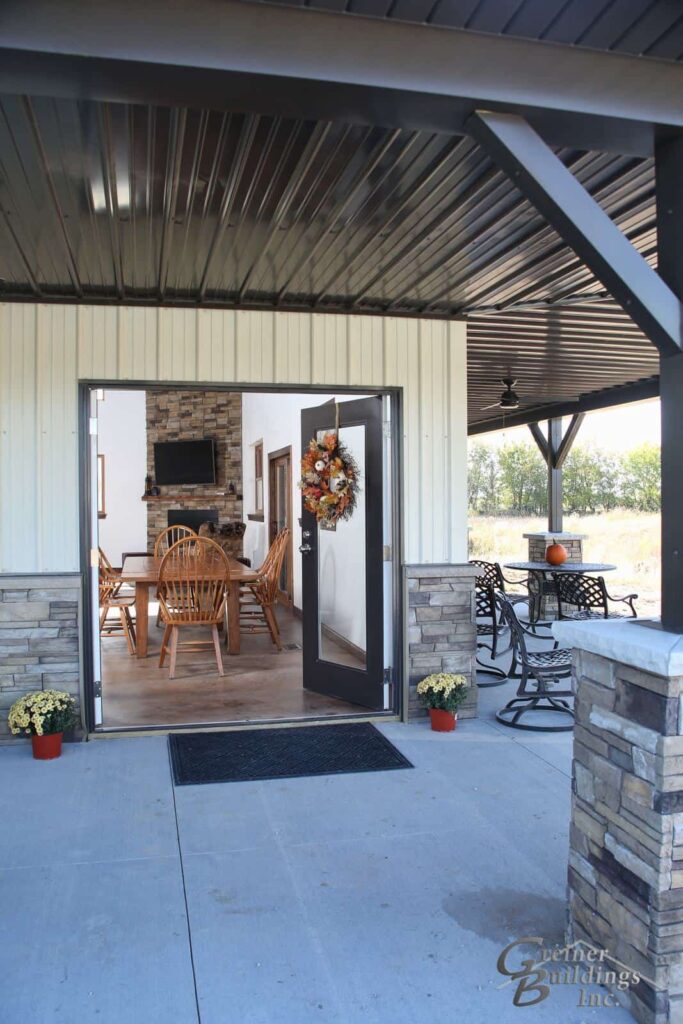 Shop Machine Shed Shome Man Cave Entry Quad Cities Muscatine, Iowa built by Greiner Buildings Man-Cave-SJ-2-min