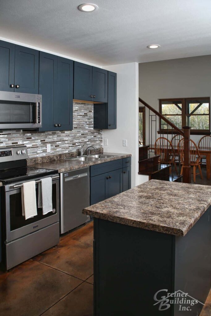 Shop Machine Shed Shome Man Cave Kitchen Quad Cities Muscatine, Iowa built by Greiner Buildings
