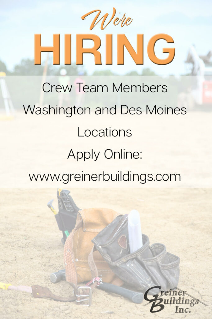  We're Hiring Greiner Buildings