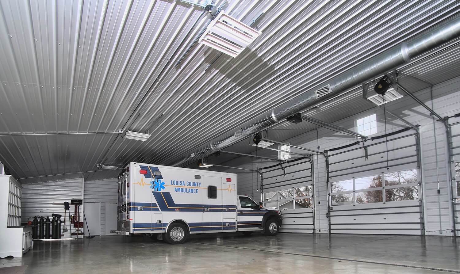 Greiner-Buildings-LCA-Commercial-Building-9858 2 ambulance/ fire station building pole building design by greiner buildings