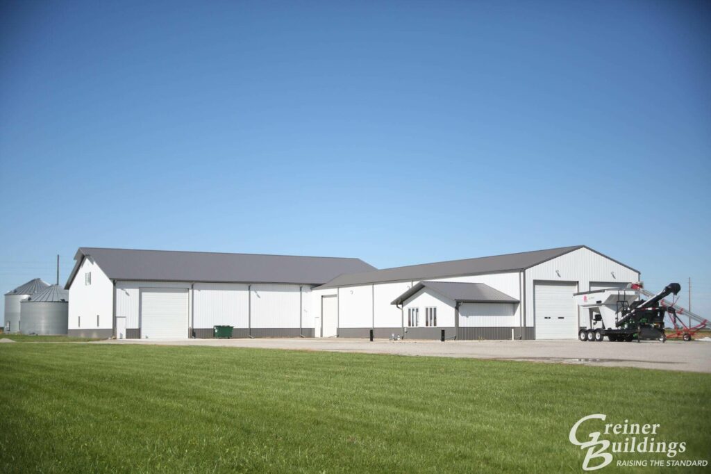 pole building for business in rural iowa