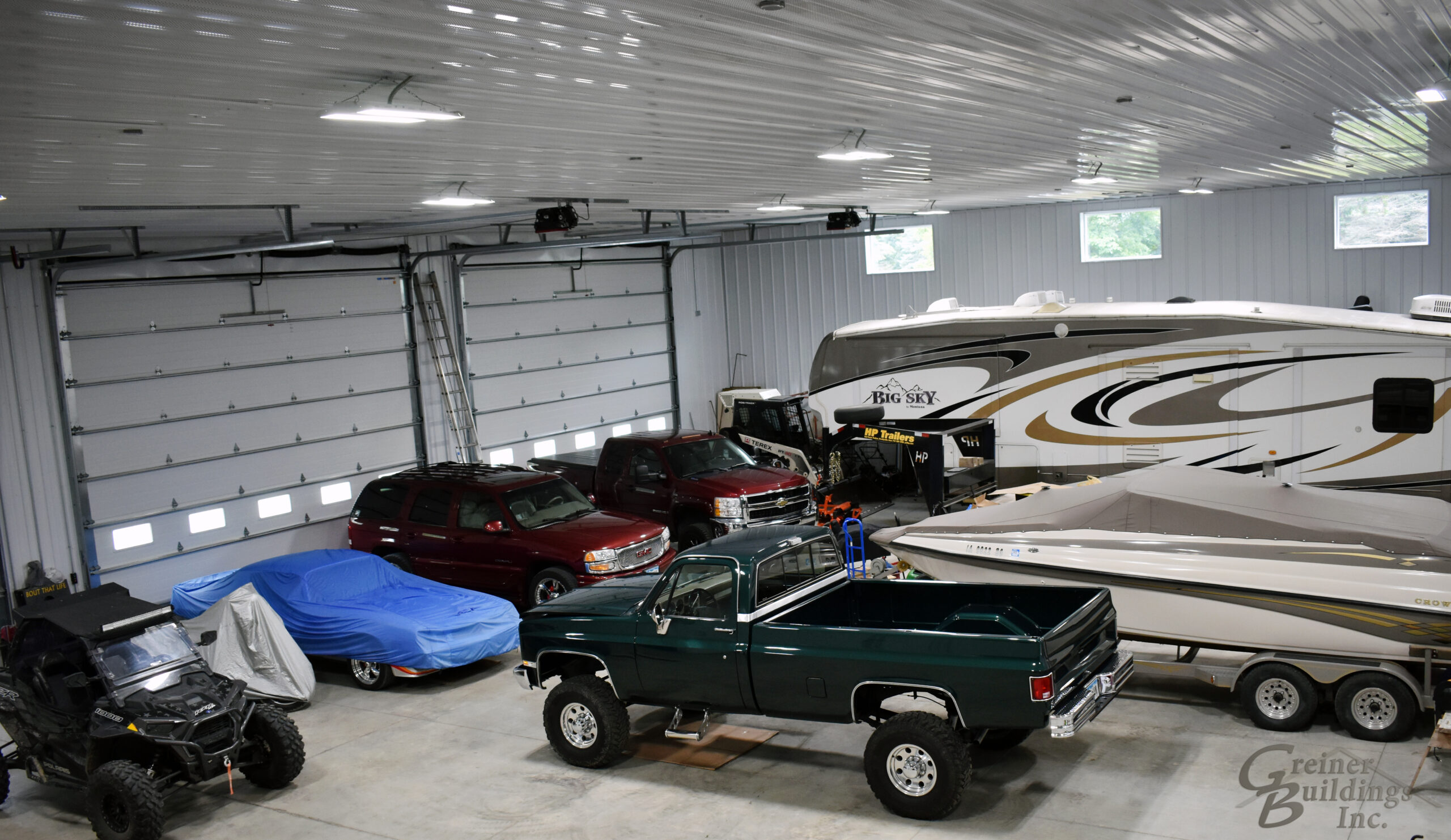 inside the garage/shop of a Shome